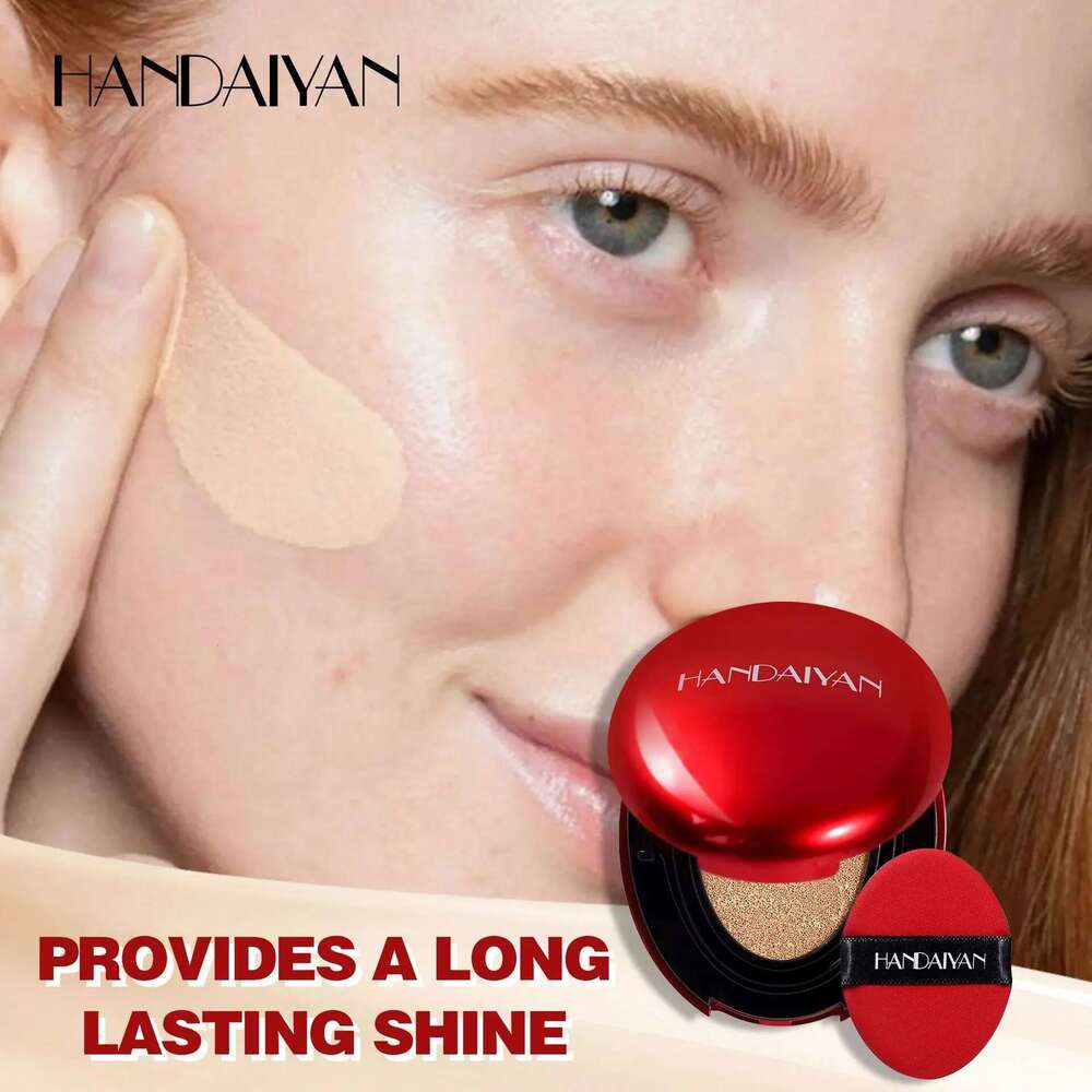 Red Cushion Semi-Matte Full Coverage Waterproof Long-lasting Concealer Makeup Tone Up Cream Base Covering Foundation