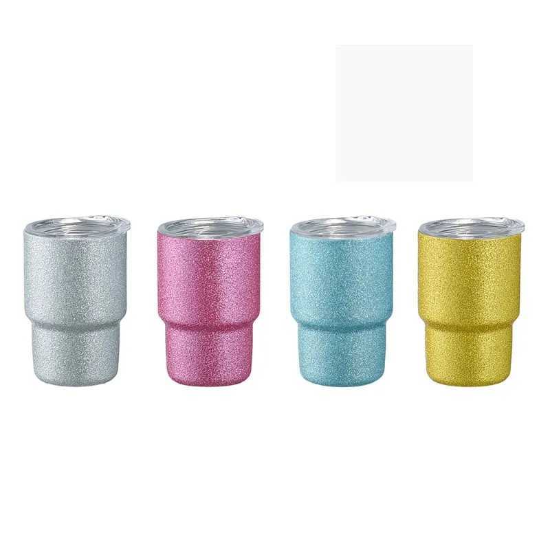 Mini Cold Swap Lens Stainless Steel Hot Cup Single/Double Layer Straw Cup Small Capacity Cup Y241114