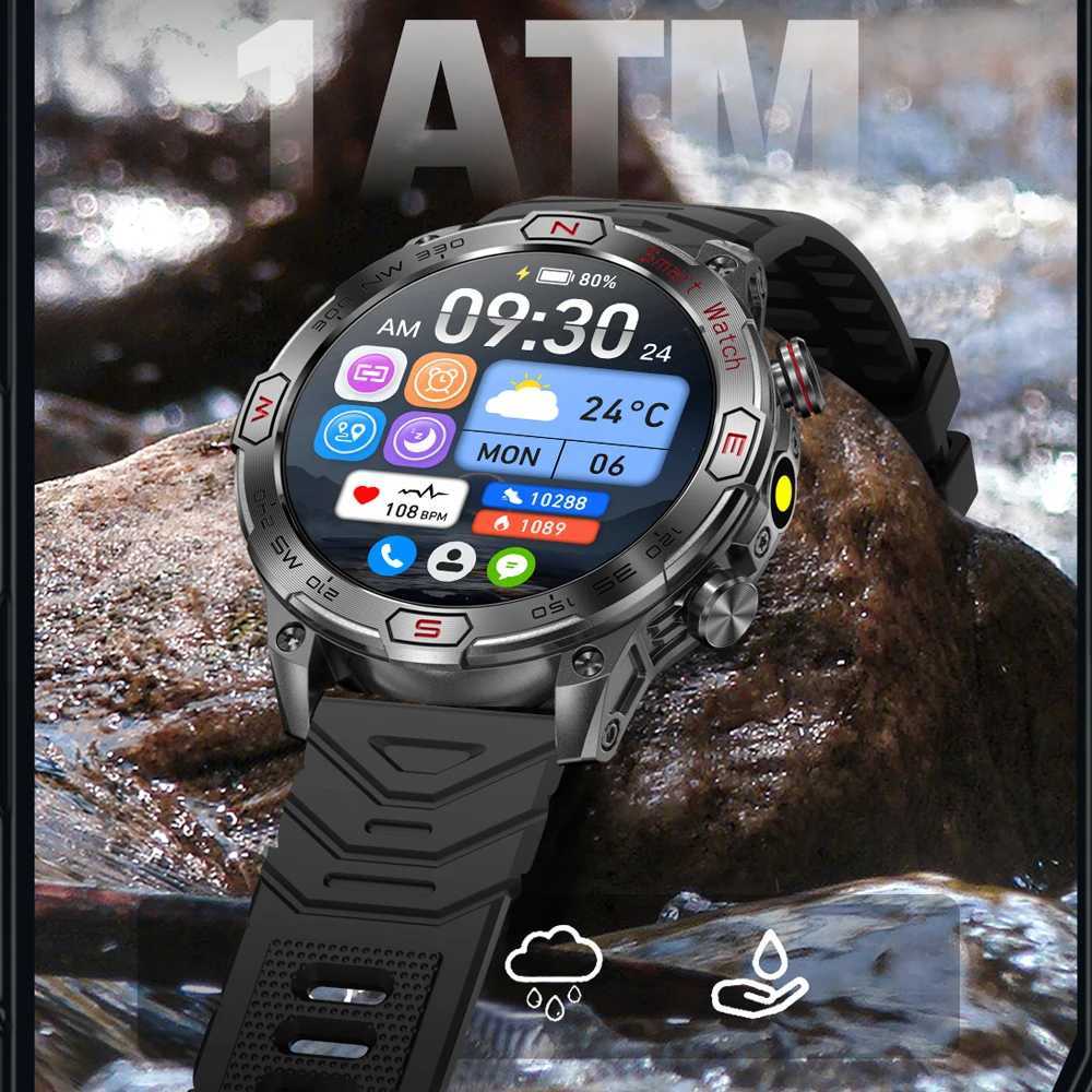 2024 New True AMOLED Smart Watch for Men with 450mAh Battery Fitness Tracker IP68 Waterproof Call Smart Watch Y241114