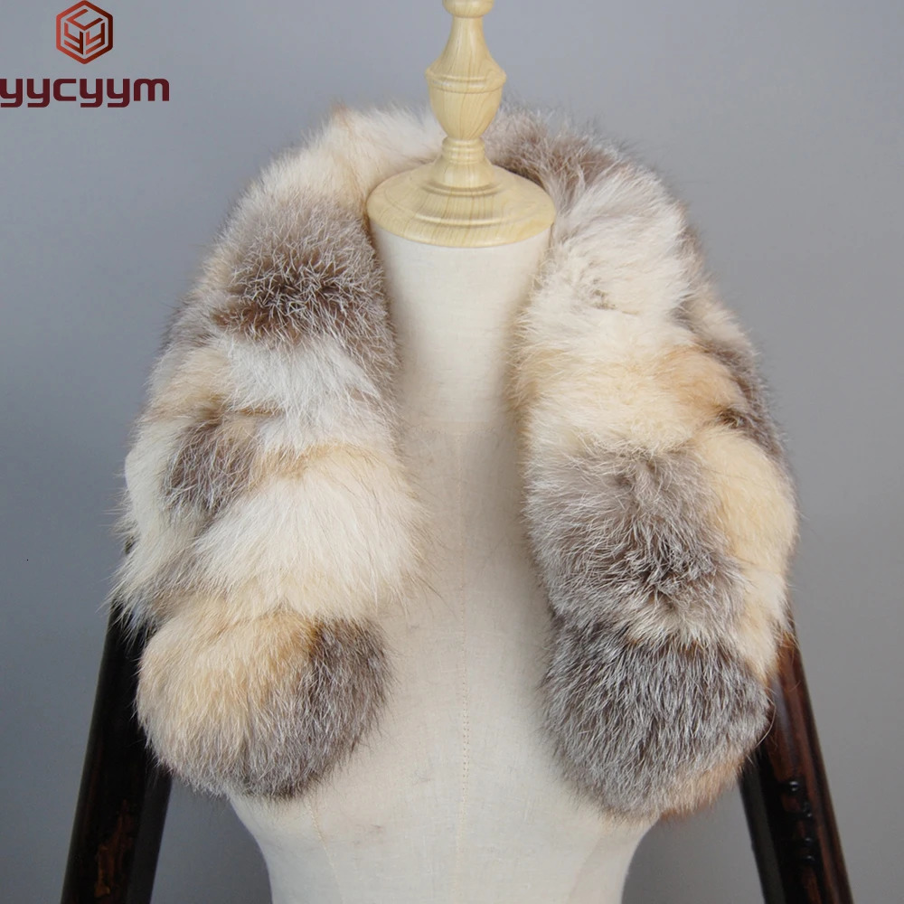 Style Fashion 100 High End Real fur collar Woman comfortable real scarf Lady Elegant 241113