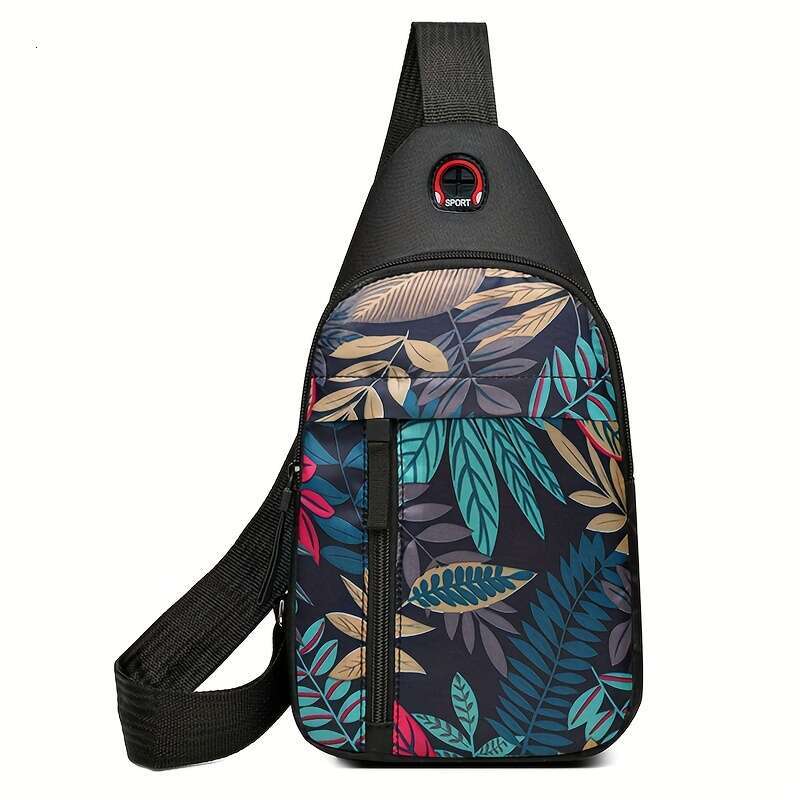 ral Butterfly Print Sg Backpack, Fashion Nylon Crossbody Bag, Outdoor Sport Chest Bag Fanny Pack