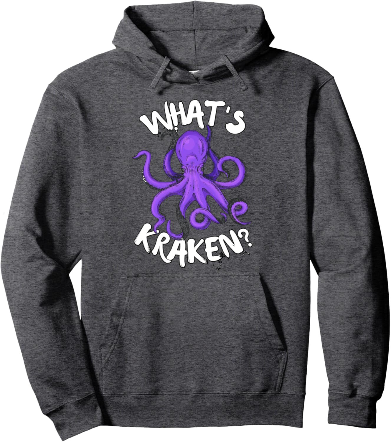Hoodie for Mens Womens Funny Giant Octopus Whats Kraken? Sea Ocean Monster Graphic Pullover Hoodie Graphic Hoodies sweatshirt