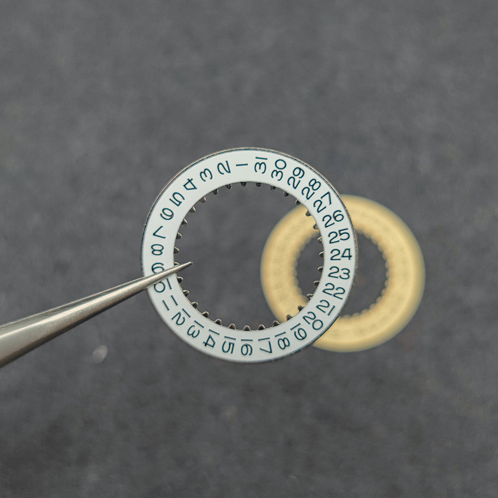 For Shanghai 3135 movement New Date at 3H calendar Mod Datewheel Disc Parts Black Red Yellow Disc 3135 Watch Movement Parts