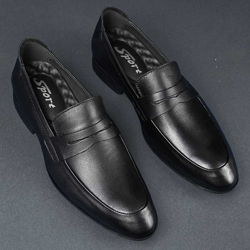 Italy Luxury Brand Fi Men Casual Shoes Loafer Shoes Men Genuine Leather Slip- Formal Shoes Handmade Man ShoesXJ250118