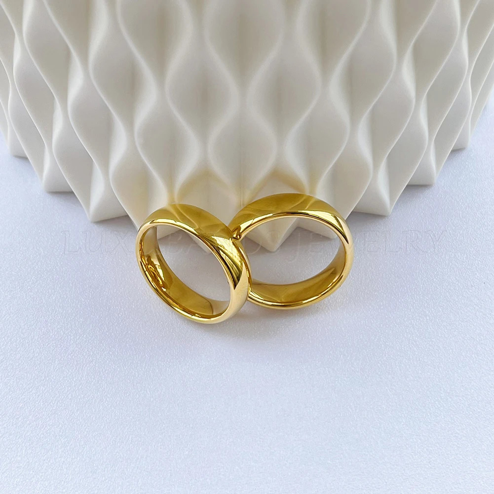 Marriage Rings For Couples Tungsten Carbide 8mm Domed Bands Men Accessories 2mm Womens Jewelry Engagement Ring Comfort Fit 240401