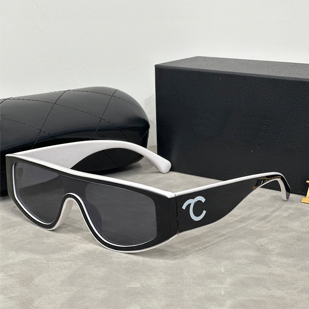 luxury designer sunglasses for women panda color duotone blocking designer sunglasses Cat Eye men trend gift glasses Beach shading UV protection polarized with