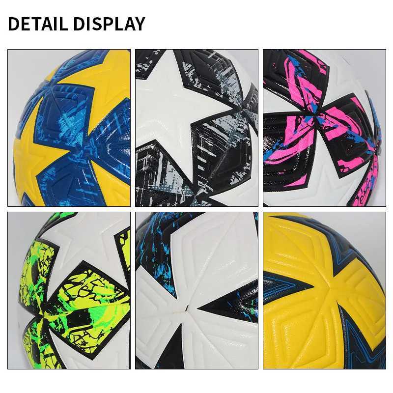 Standard Size 5 Size 4 Football Professional Outdoor Sports Match Ball Training Seam Football High Quality PU Material W241113