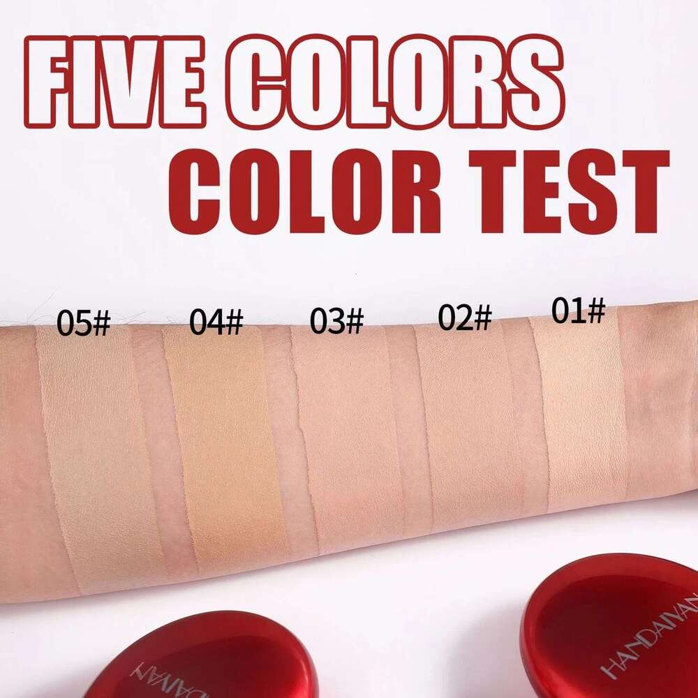 Red Cushion Semi-Matte Full Coverage Waterproof Long-lasting Concealer Makeup Tone Up Cream Base Covering Foundation