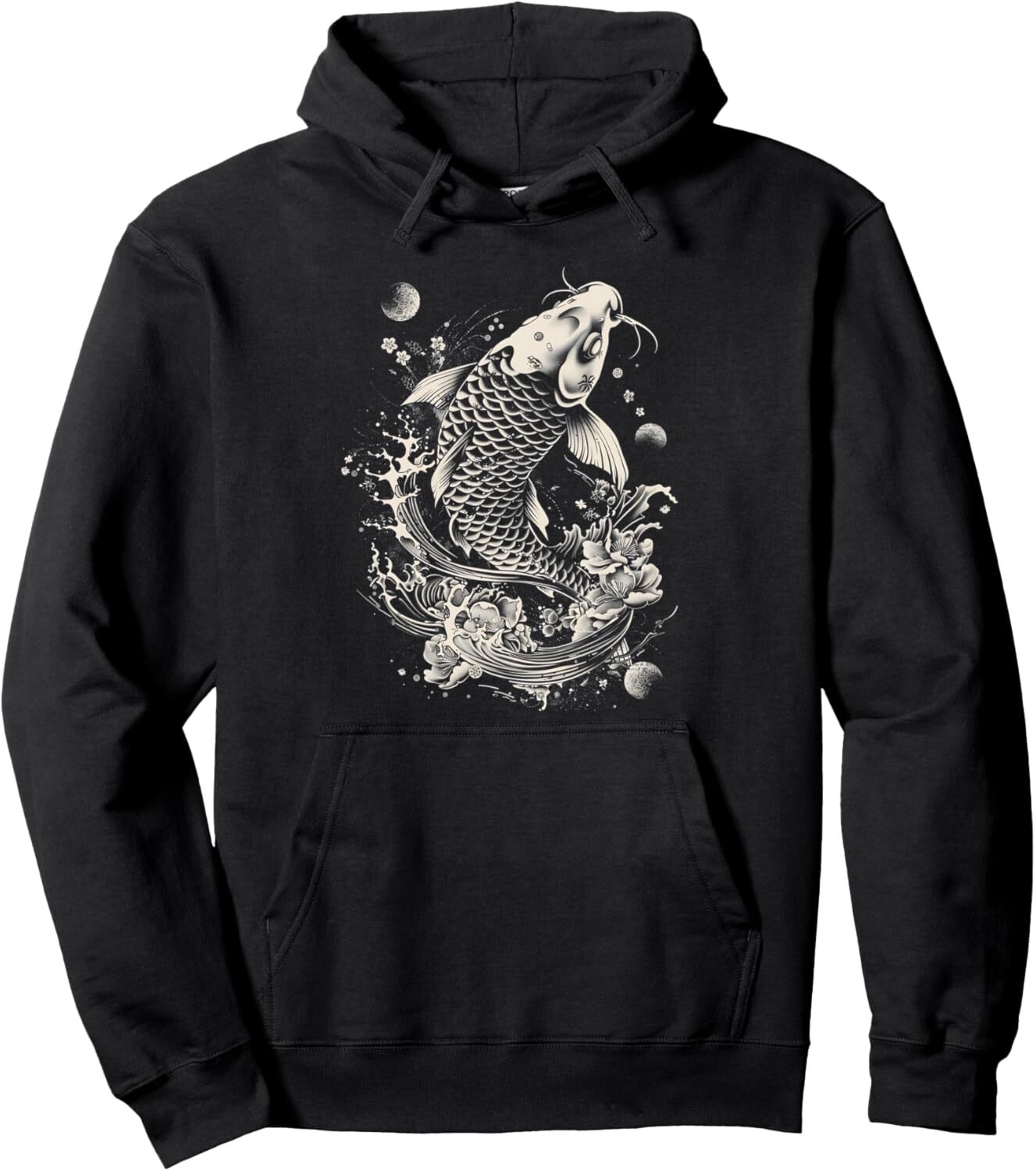 Hoodie for Mens Womens Koi Fish Japanese Art Zen Buddhism Meditation Design Graphic Pullover Hoodie Graphic Hoodies sweatshirt