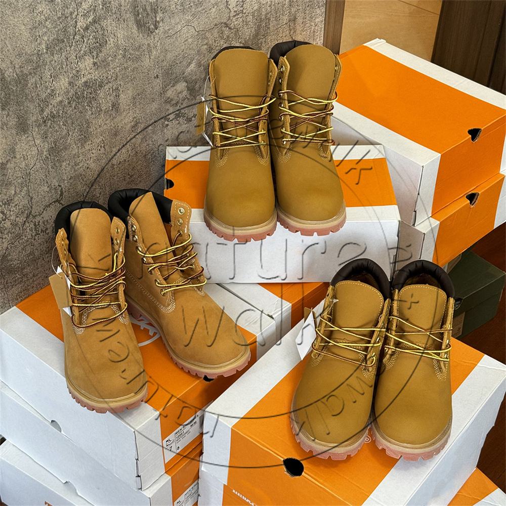 2024 Designer Boots Shoes Men Boots Waterproof Ankle Classic Martin Shoe Cowboy Yellow Red Blue Black Pink Hiking Motorcycle Boots 36-46