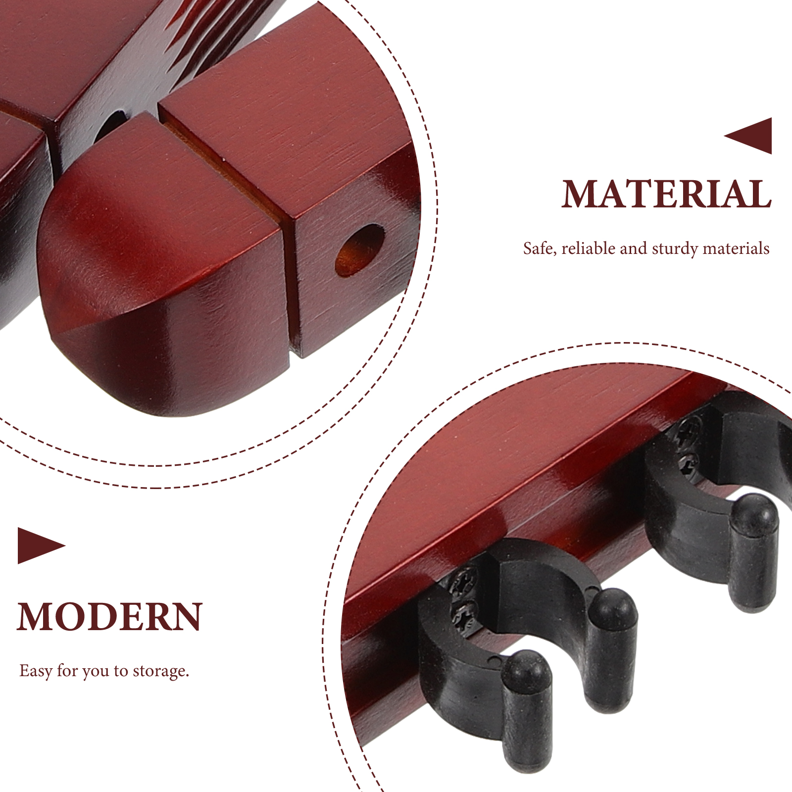 Billiard Cue Holder Wall Mounted Cue Rack Wooden Pool Stick Rack For Snooker Billiard Game Sports Accessories