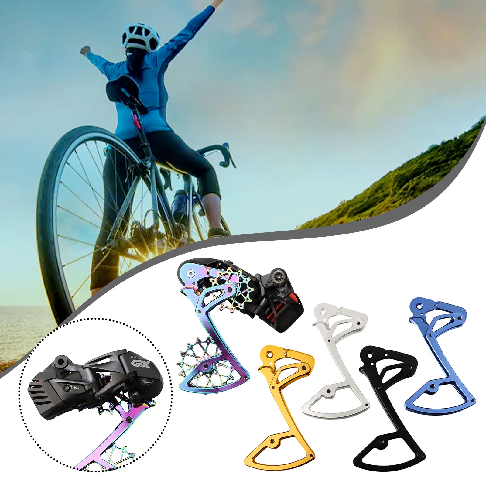 Bike Electric Rear Derailleur Inner Plate For Garbaruk Bicycle Derailleur Cage Inner Plate Rear Derailleur Accessories Hot Sale