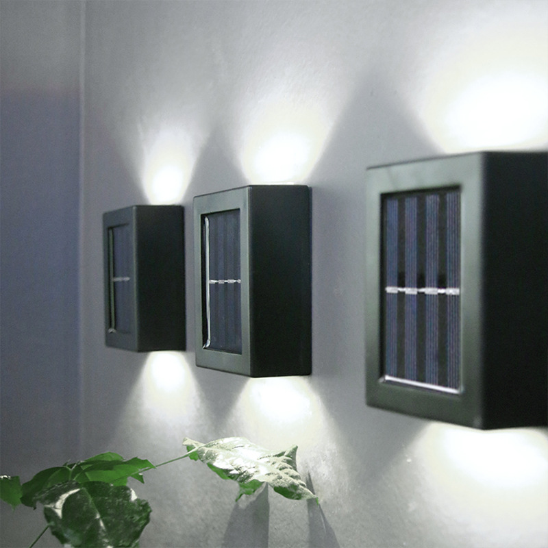 wall lights 2 LED up and down illuminated black wall lights