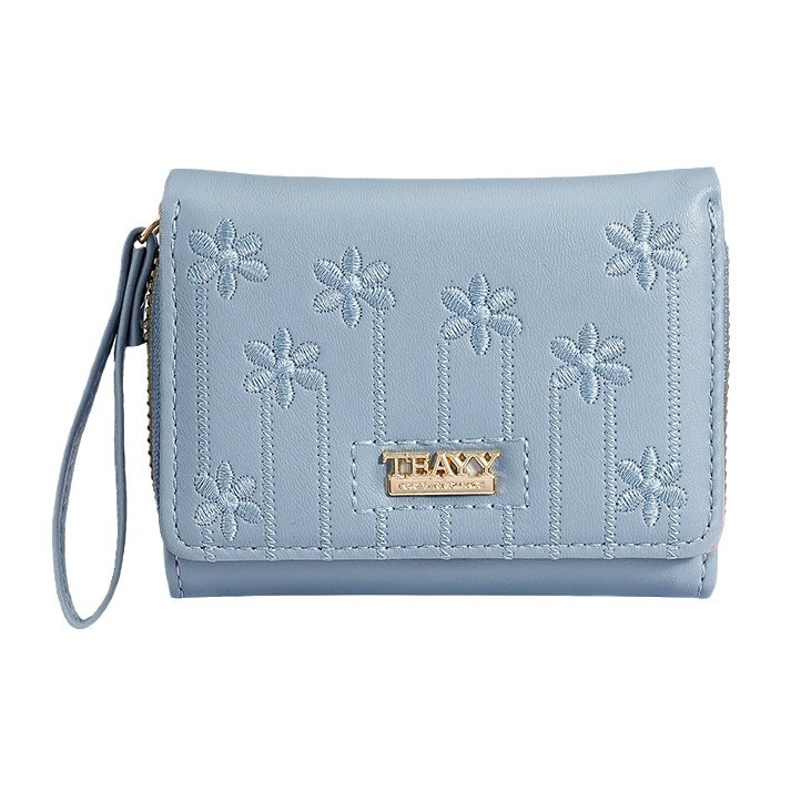 2025 New Brown Warm Tone Short Design Designer Multi Functional Zero Zipper Buckle Small Card Bag Women's Wallet Collection Bag