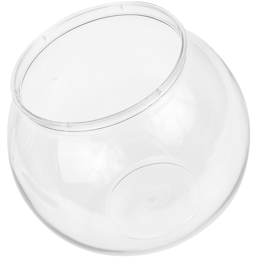 Fish Tanks for Desktop Plastic Round Aquarium Portable Mini The Pet Office Bowl