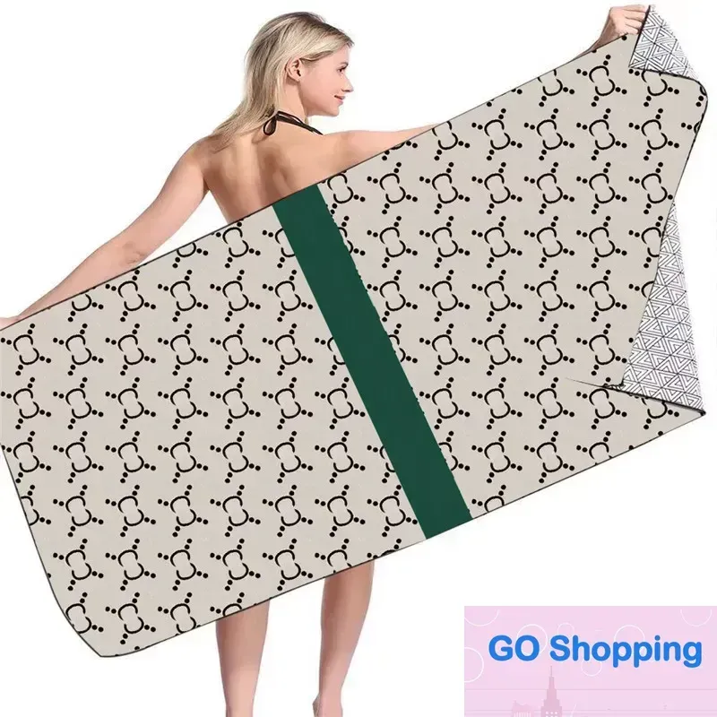 Top European designer towe, comfortable and portable adult and children's bath towels, letter printed beach absorbent towels wholesale Beach towel