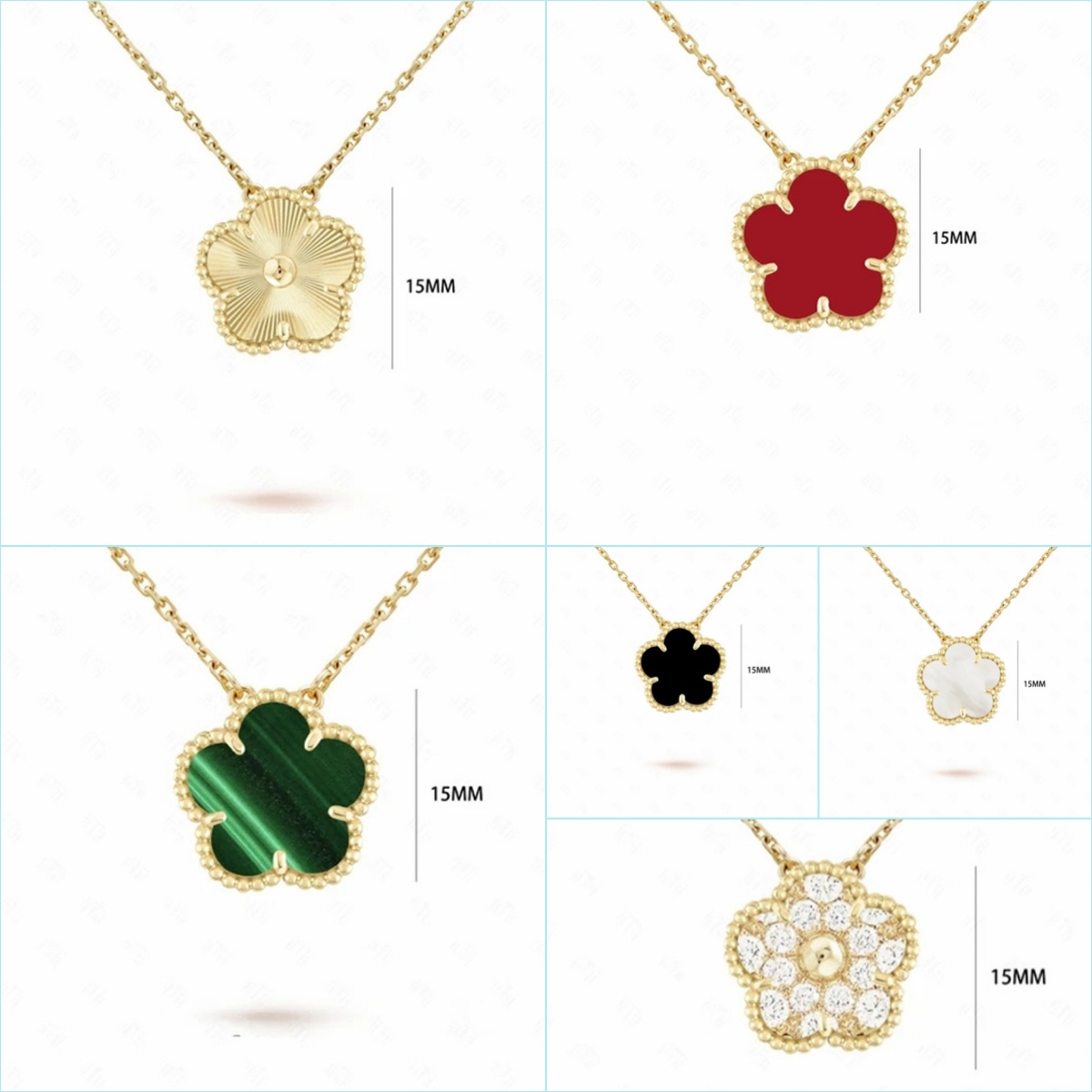 designer necklace luxury jewelry Classic 4/Four Leaf Clover necklace jewelry Charm gold pendent necklace flower necklace designer circle chains necklaces women