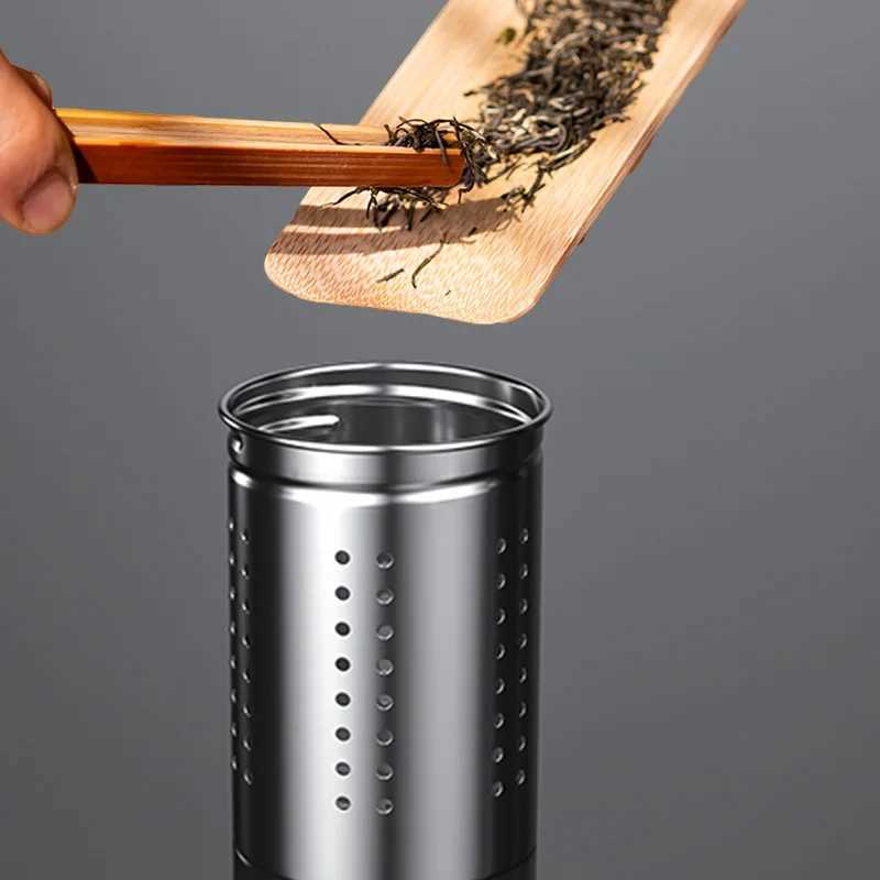 NXI Stainless Steel Hot Gleak Leak proof Large Capacity Tea Bottle Portable Sports Vacuum Cleaner Y241114