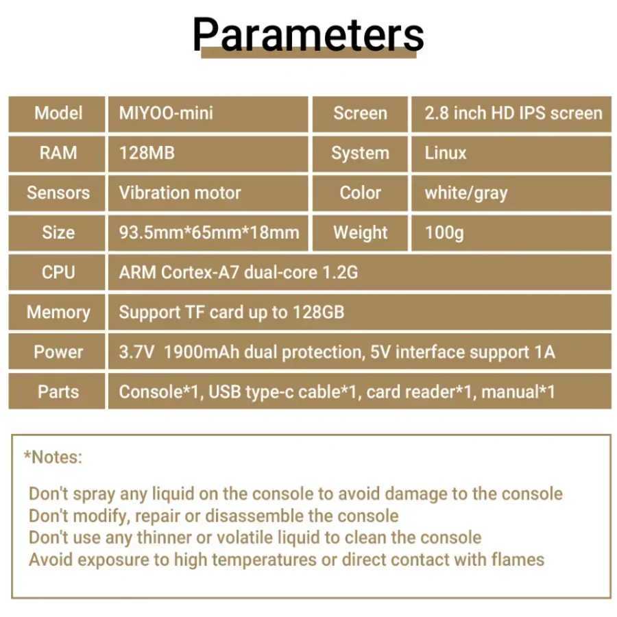 MIYOO MINI V4 Console Handheld Game Player 2.8-inch IPS OCA Portable Video Game Linux System Retro Game Console Spelcputer Met Y241109