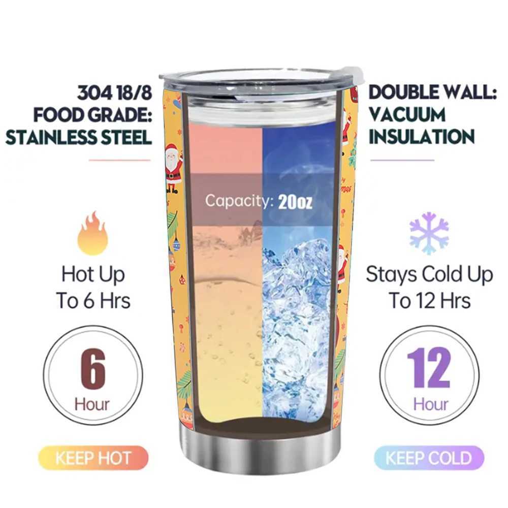 20oz stainless steel coffee hot bottle hot g Christmas vacuum foil coffee cup travel portable crazy bottle Y241114