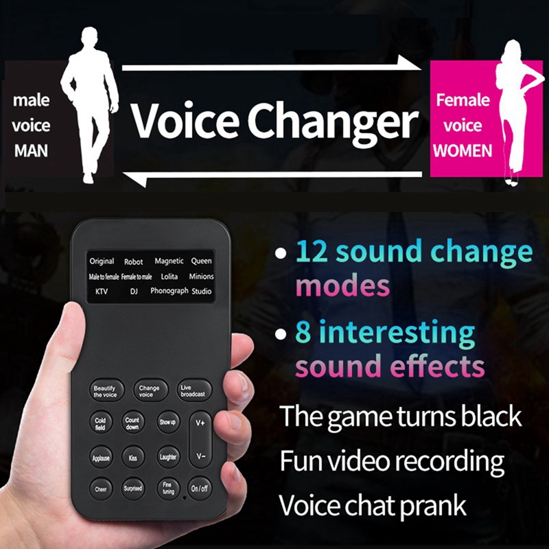 S9 Changer 12 Changing Modulator With Adjustable Voice Functions Phone Computer Sound Card Mic Tool, Easy To Use