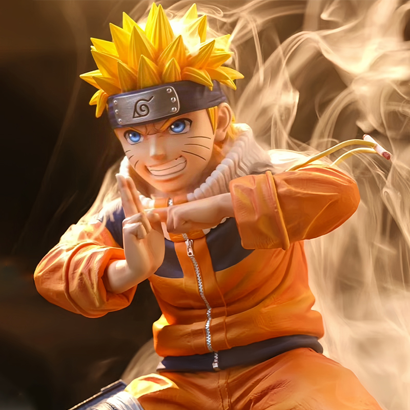 20cm Naruto Anime Figure Uzumaki Naruto Figurine Collectible Kagebunsin No Jyutu Pvc Statue Model For Boy Room Ornament Toy Gift