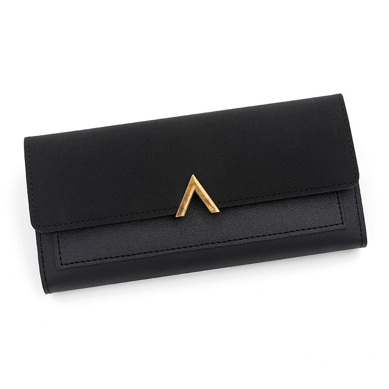 New Designer Fashionable And Simple Women's PU Long Wallet Multi Slot Card Handheld Bag