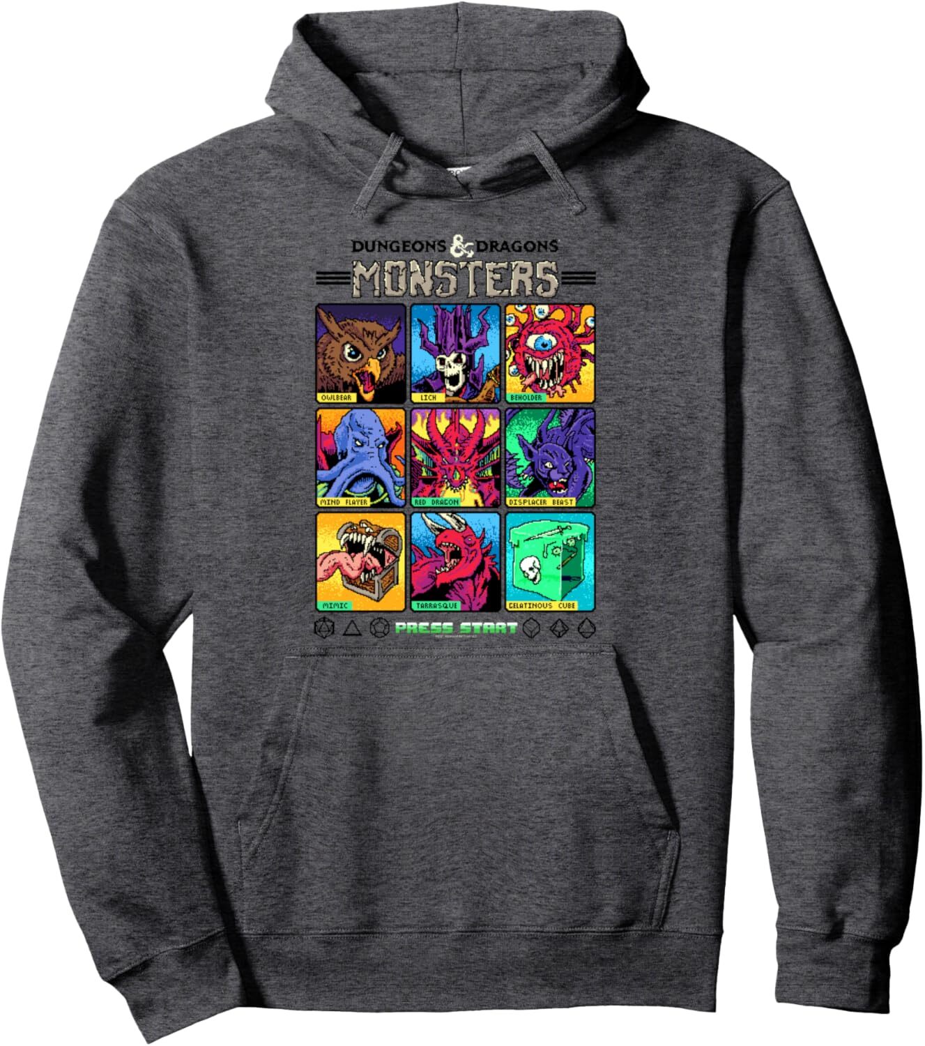 Hoodie for Mens Womens Wizards of the Coast Monster Select Menu Pullover Hoodie Graphic Hoodies sweatshirt