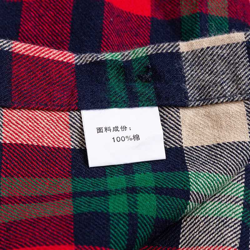 New Plaid shirts for men long sleeve 8XL Casual Fashion 100% Cotton Men Plus Size Shirts Long Sleeve Slim Fit Male ClothingXJ24113