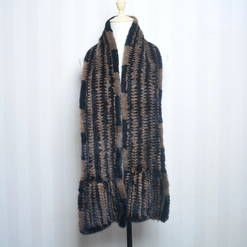 2024 Lady Mink Fur Shawl Scarf Winter 100Natural Real Fashion Genuine Ponchos 241113