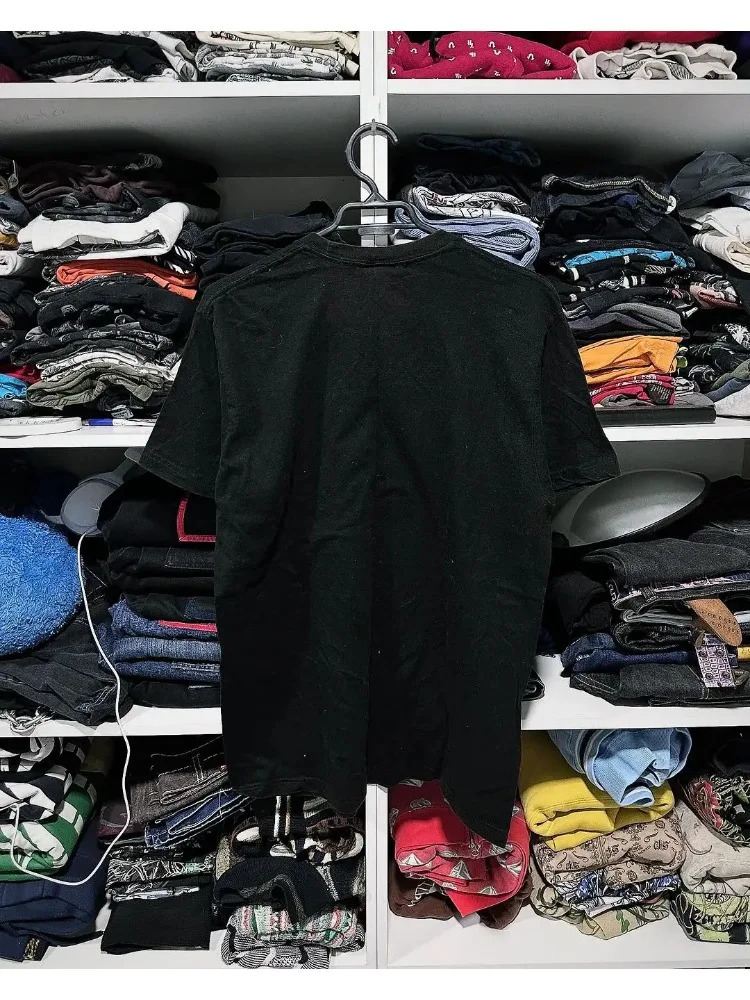 2024 American Retro Skull Vintage Harajuku Hiphop Round Neck Oversized Tshirt Men And Women Y2K Gothic Tops Streetwear 240402