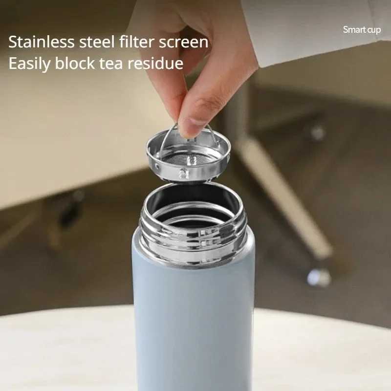 Temperature standard cup display Termos vacuum cleaner flame and hot bottle crazy stainless steel hot Y241114