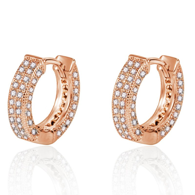 Designer Earrings Luxury Iced Out CZ Zircon Stud Earring Bling Men Women Diamond Studs Earings Hip Hop Jewelry Rapper Hiphop Mother Gifts brincos
