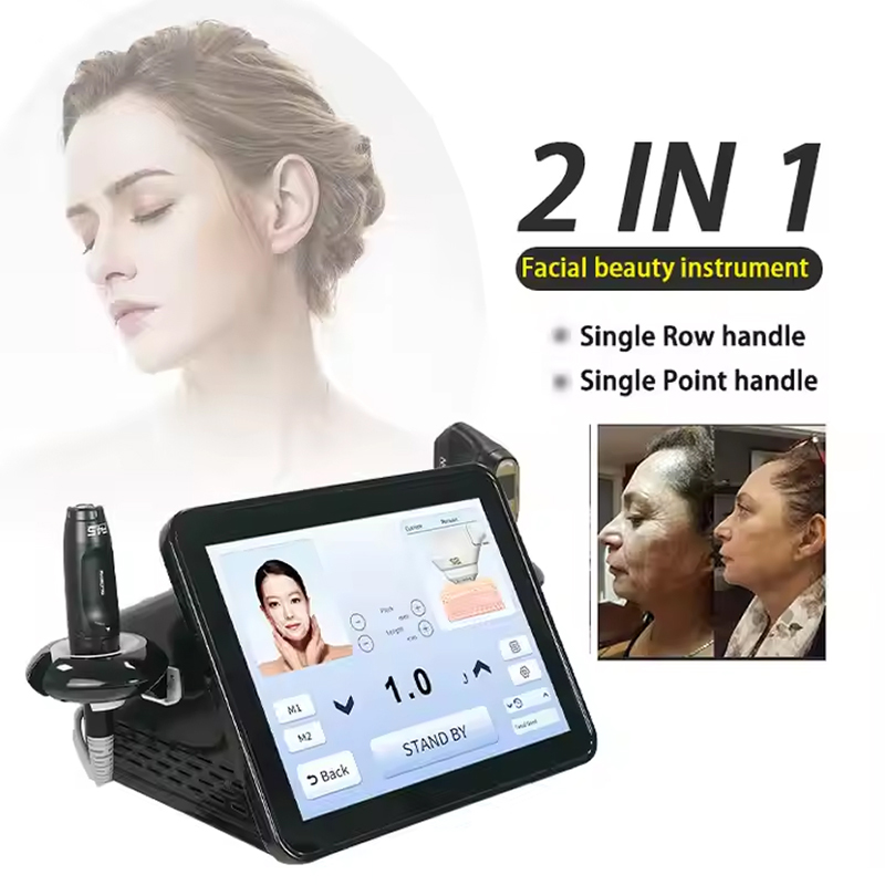 SPA 2 handles hifu Ultrasonic Treatment Frown Lines Removal Shaping V-Line Abdomen Beauty face Machine