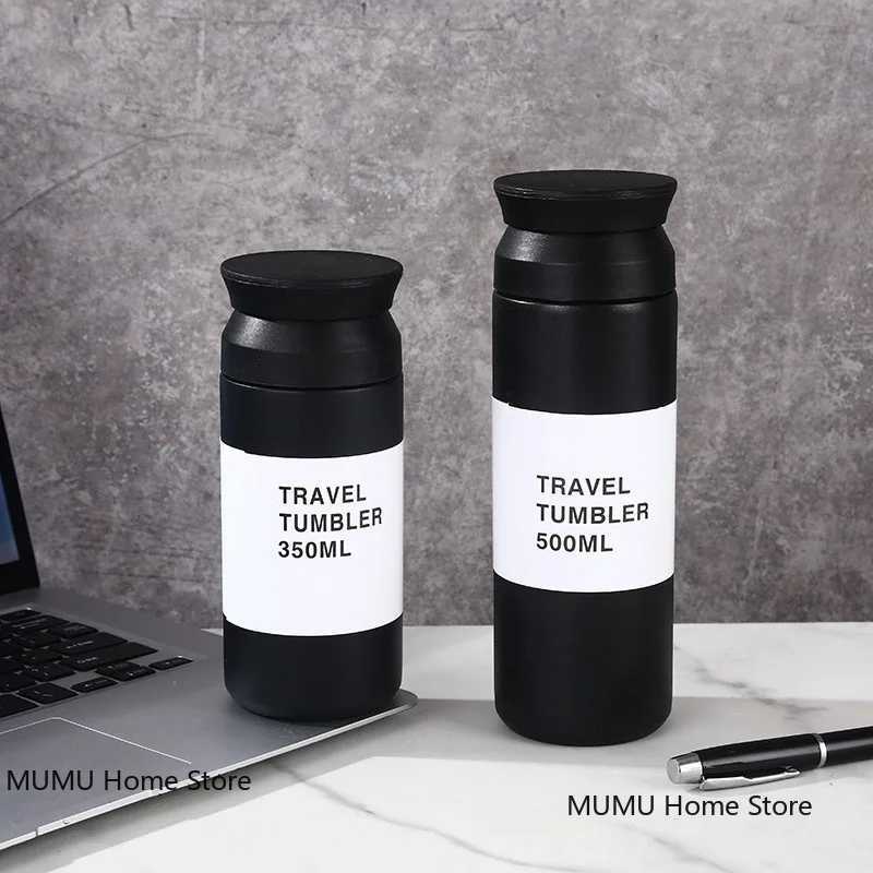 350/500mL stainless steel hot cup coffee g portable sports vacuum film station wagon beverage cup Y241114