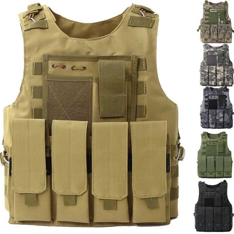Tactical Molle Vest Security Gear Combat Training Assault Plate Carrier Outdoor Hunting Airsoft Sport Protection Vests LX241114