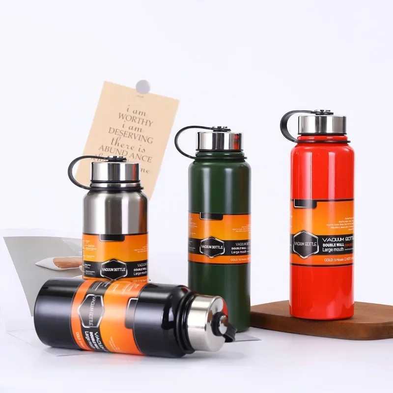 1.5 liter hot water bottle outdoor large capacity stainless steel hot water bottle portable sports water bottle Insulated flask Y241114