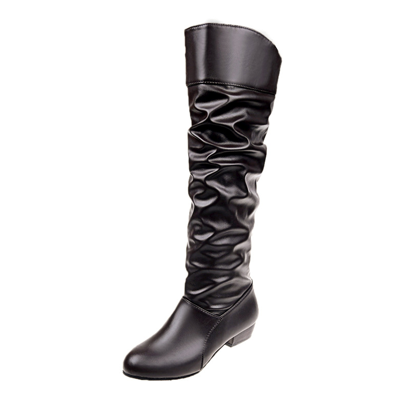 Autumn/Winter Plus Thick Heel Round Toe Mid Length Boots Size35-43.