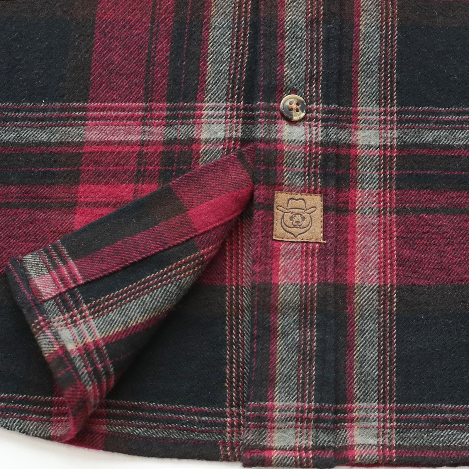 Dubinik mens flannel shirt long sleeved casual button down brushed 100% pure cotton 241113