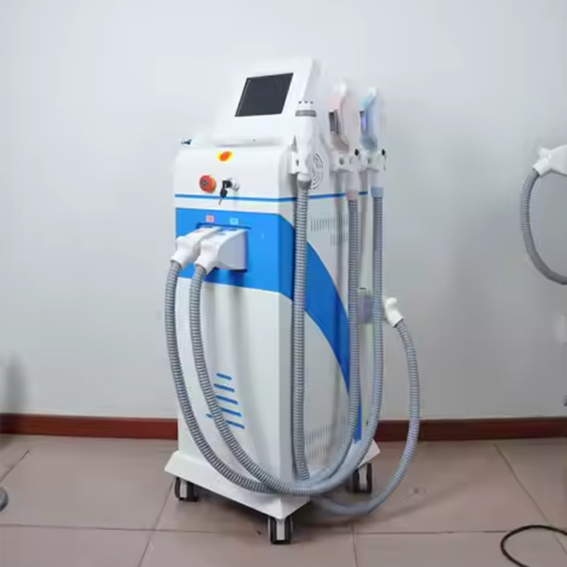 NEW Arrival IPL hair removal opt elight 4 handles rf face lifting q switch tattoo removal nd yag laser machine