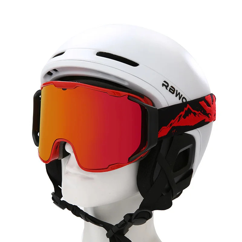 JSJM ski goggles for men and women double-layer anti fog large ski goggles for winter outdoor windproof protection ski goggles for skis 241114