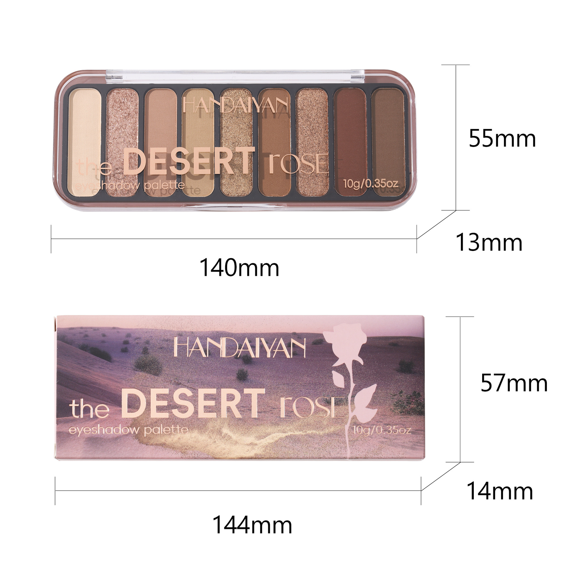 2025 Luxury In stock 9 colors Eyeshadow Cosmetics pressed powder eye shadow Palette Bronze Matte Pearl Fine Glitter Earth Color One Plate lti pose Mak