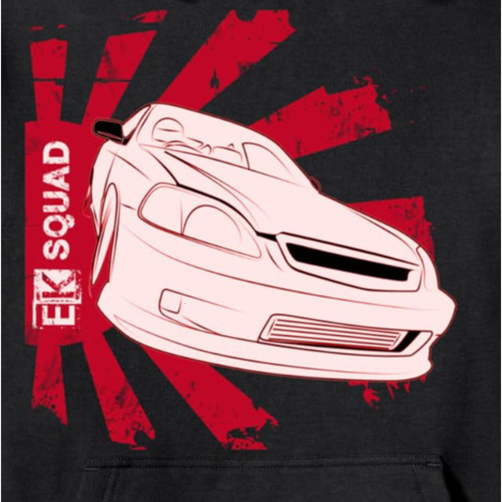 Hoodie for Mens Womens EK JDM EK Squad Japan car hoodie Graphic Hoodies sweatshirt