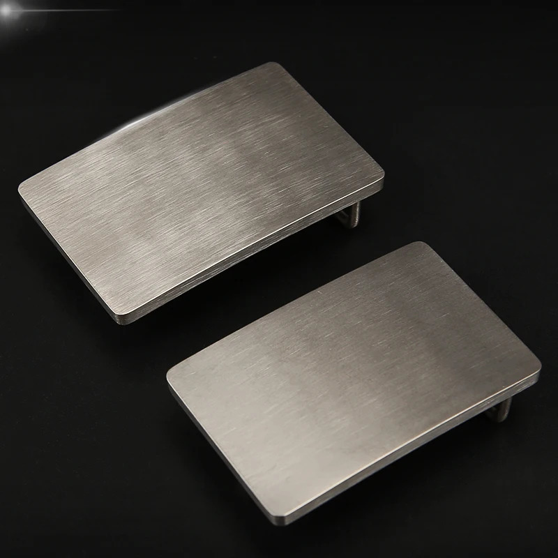 Metal Belt Buckle 35mm39mm For Men Stainless Steel Single Pin Half Fit Leather Craft Jeans Webbing 240401