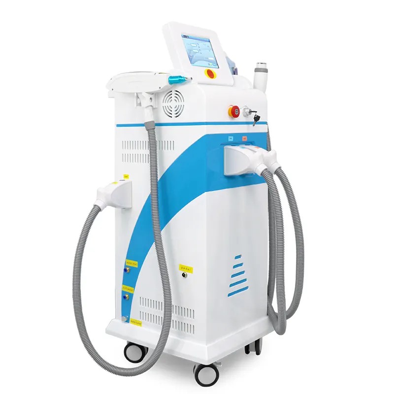Hot sale 4 in 1 Rf Laser Hair Removal ipl opt nd yag Acne freckles remove q switch Tattoo removal Machine For Salon