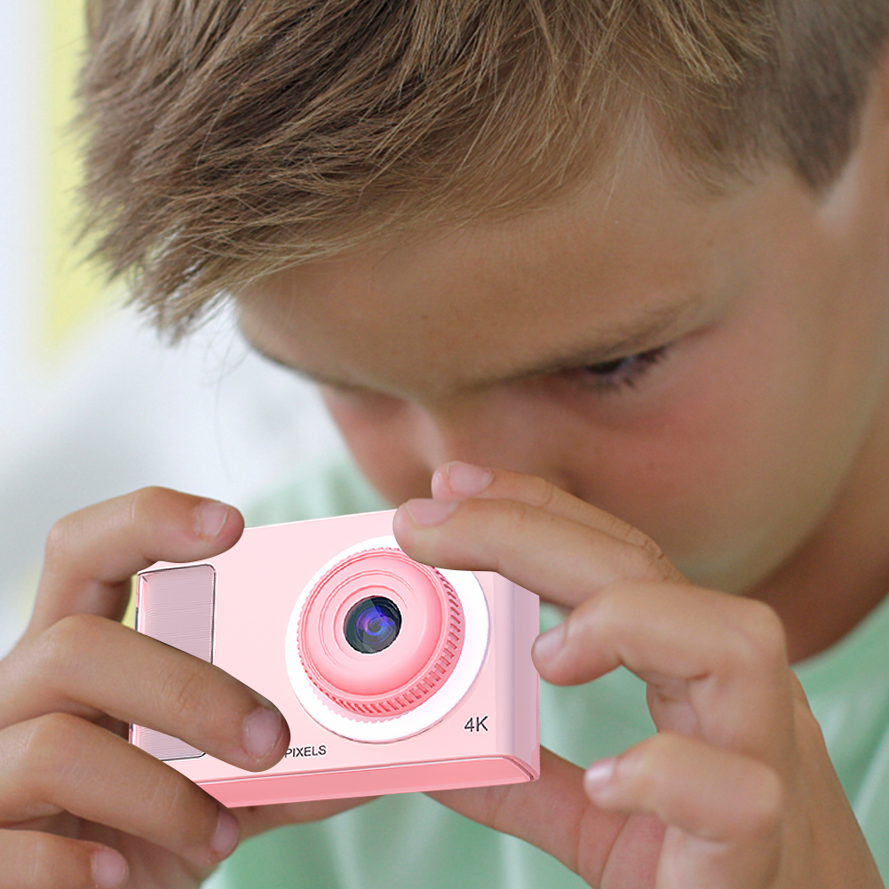CCD Camera HD 1080P 48MP Dual Lens Portable Kids Camera Anti Shake Kids Digital Camera Support 32GB Card for Boys Girls Children