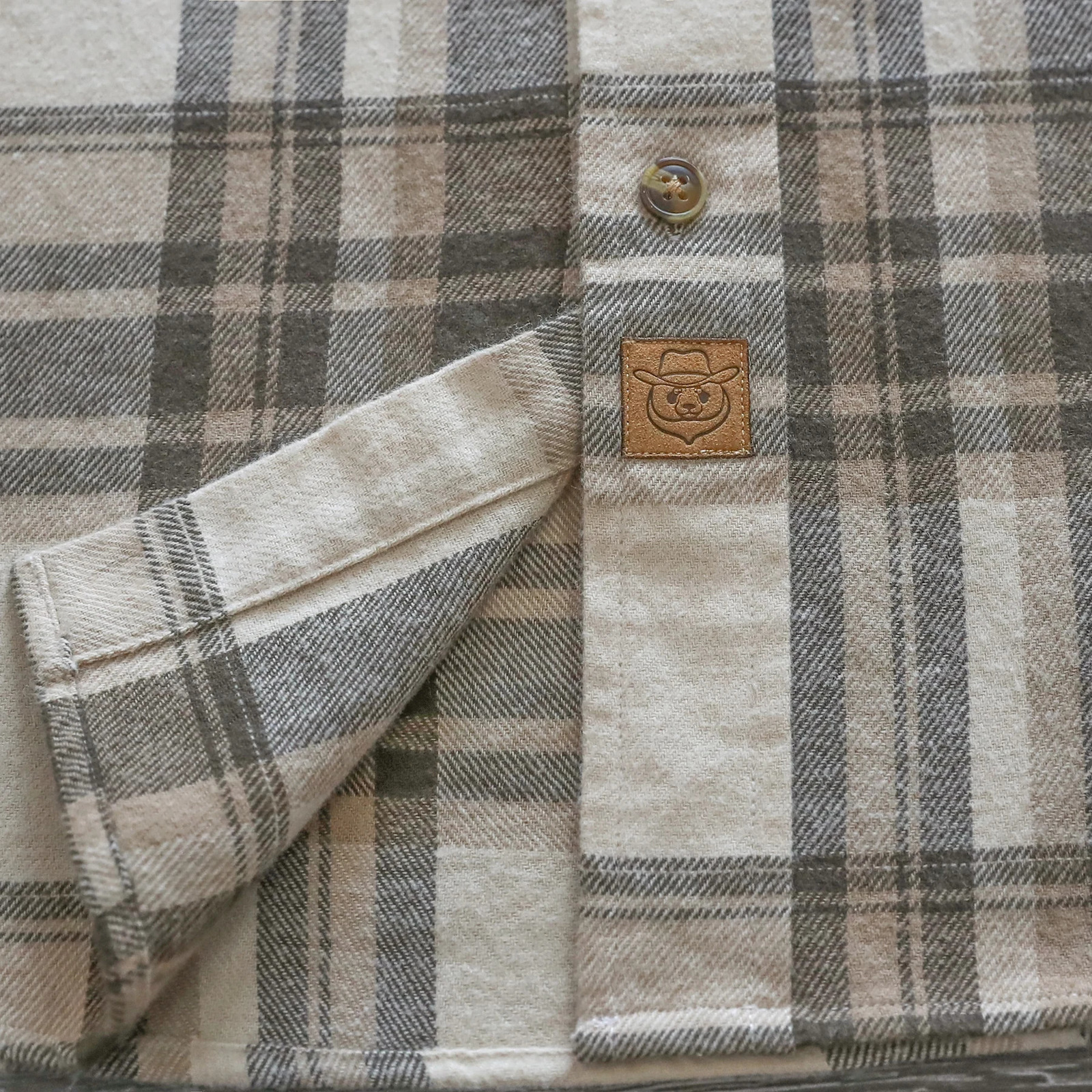 Dubinik mens flannel shirt long sleeved casual button down brushed 100% pure cotton 241113