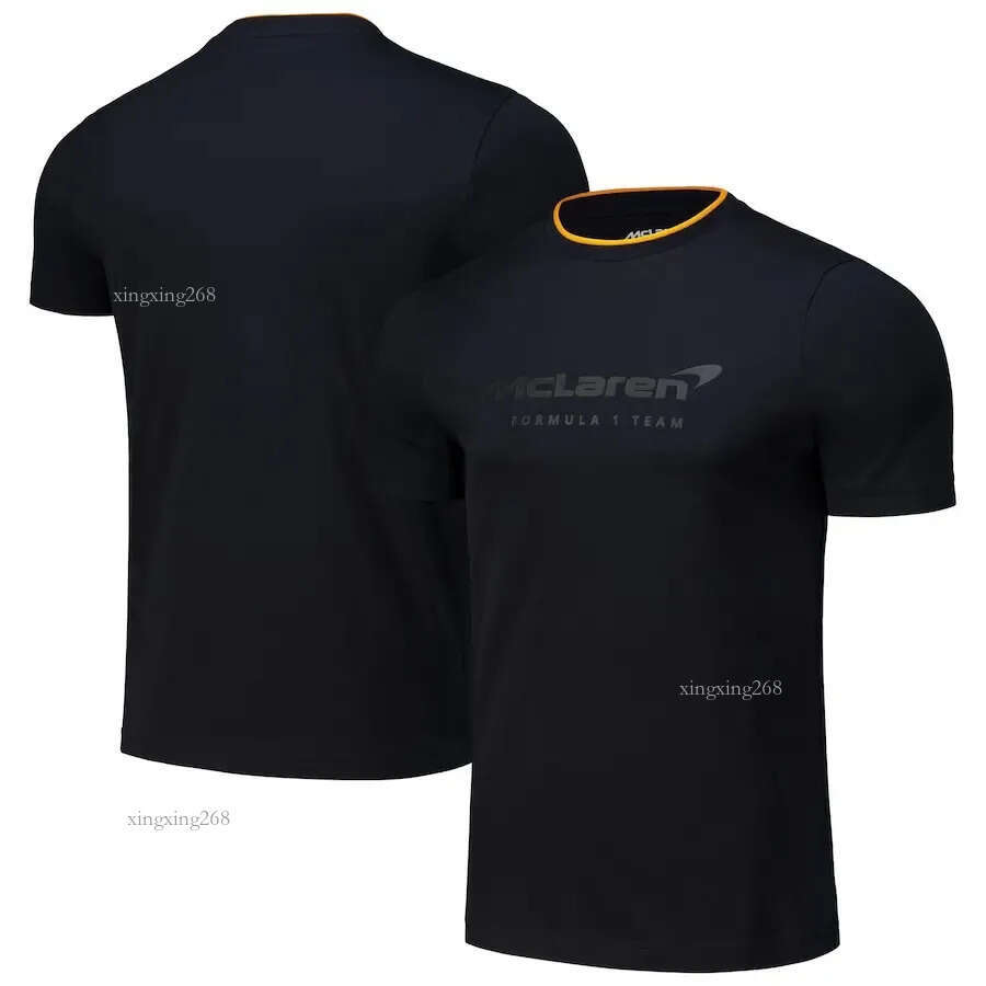 Oversize Men and Womens Summer Racing Tshirt European Grand Prix McLaren Team Castore Core Black 240807