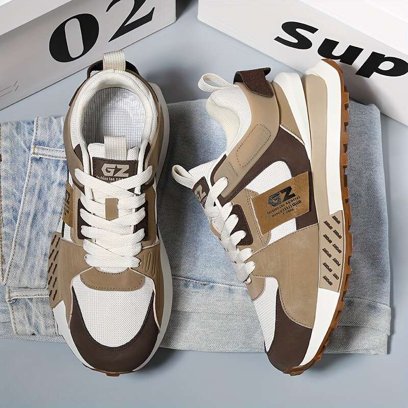 Stylish Comfort Women's Sports Shoes - Fashion Sneakers with Thick Sole, Versatile, Comfortable, Breathable, and Anti-Slip Features for Casual Da