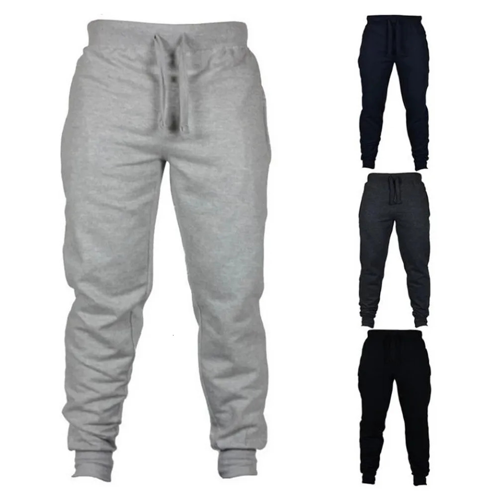 2024 Mens Joggers Casual Pants Fitness Men Sportswear Tracksuit Bottoms Skinny Sweatpants Trousers Black Gyms Jogger Track 241114